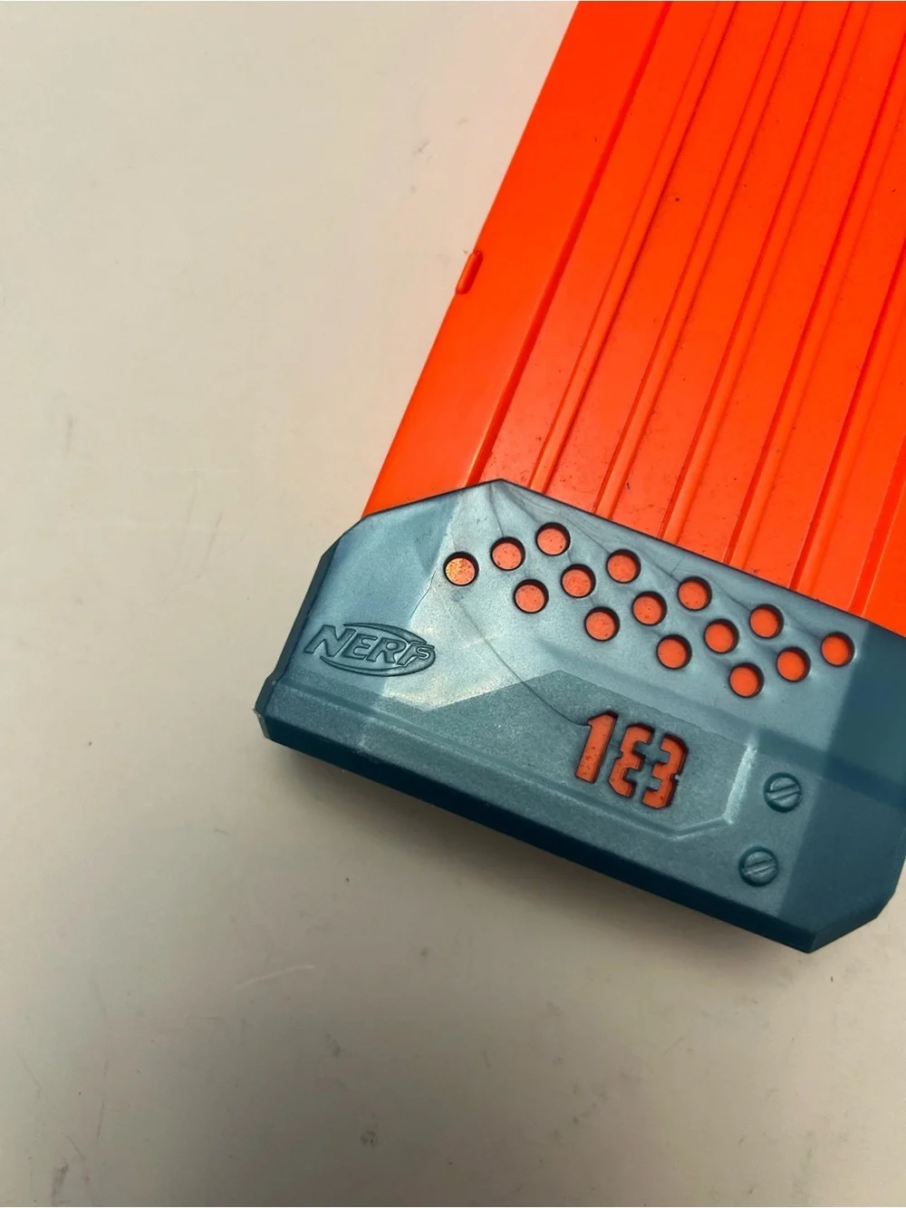 Nerf Orange Dart Magazine with Blue Base
